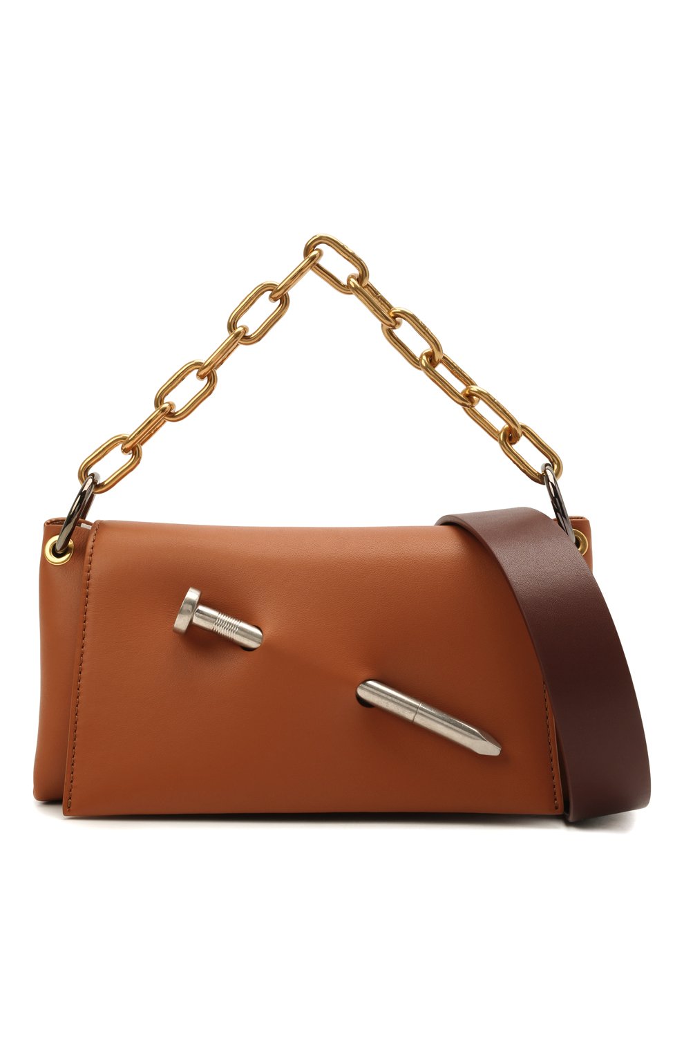 Сумка nail OFF-WHITE коричневого цвета по цене 184500 руб., арт. 0WNN024S21LEA001, фото 6 Сумка nail OFF-WHITE, арт. 0WNN024S21LEA001, фото 6