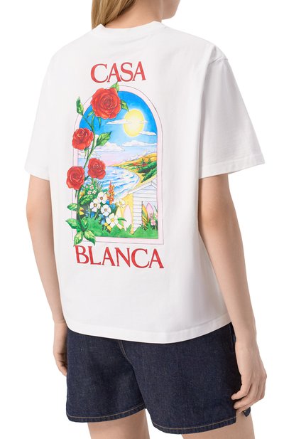 Хлопковая футболка CASABLANCA, арт. WS25-JTS-046-02, фото 4