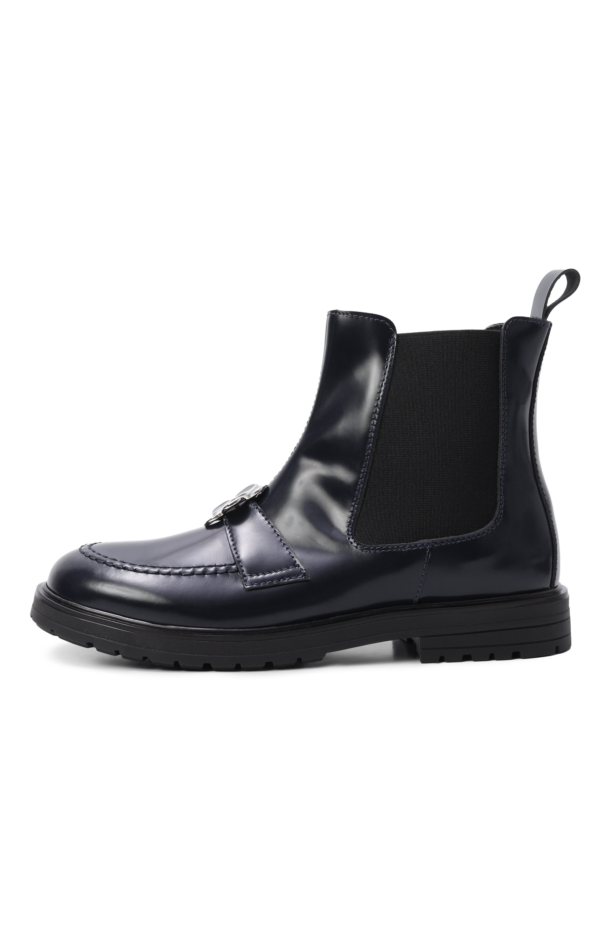Кожаные челси RONDINELLA темно-синего цвета по цене 23550 руб., арт. 12097-3(A)/LEATHER/PILE_001, фото 2 Кожаные челси RONDINELLA, арт. 12097-3(A)/LEATHER/PILE_001, фото 2