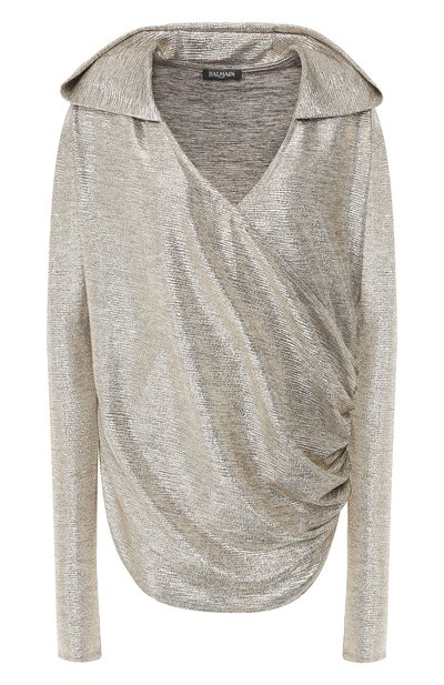 Женский пуловер с капюшоном BALMAIN, арт. RF00631/X153