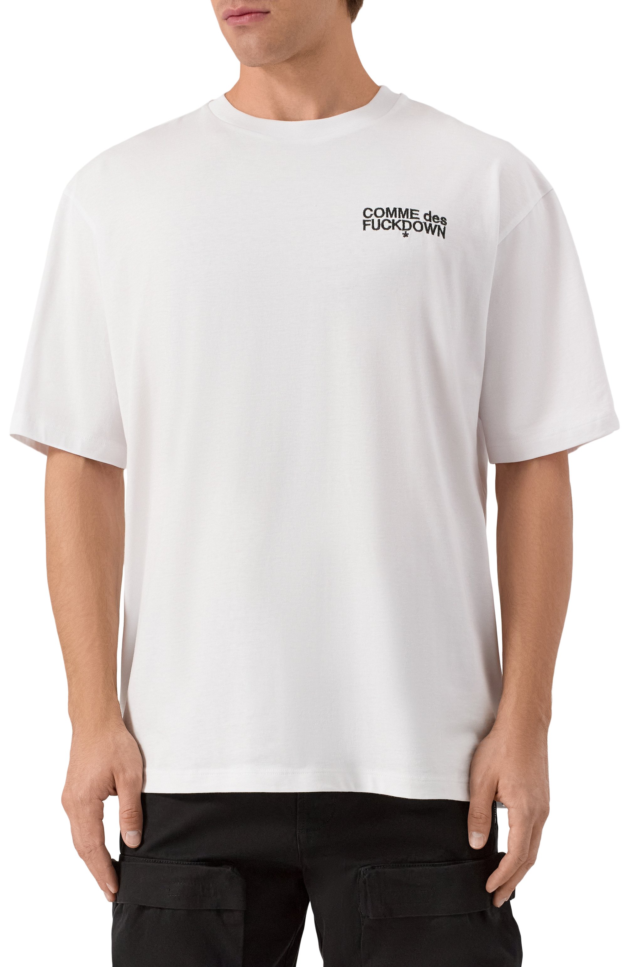 Хлопковая футболка COMME DES FUCKDOWN, арт. CFABM01727, фото 3