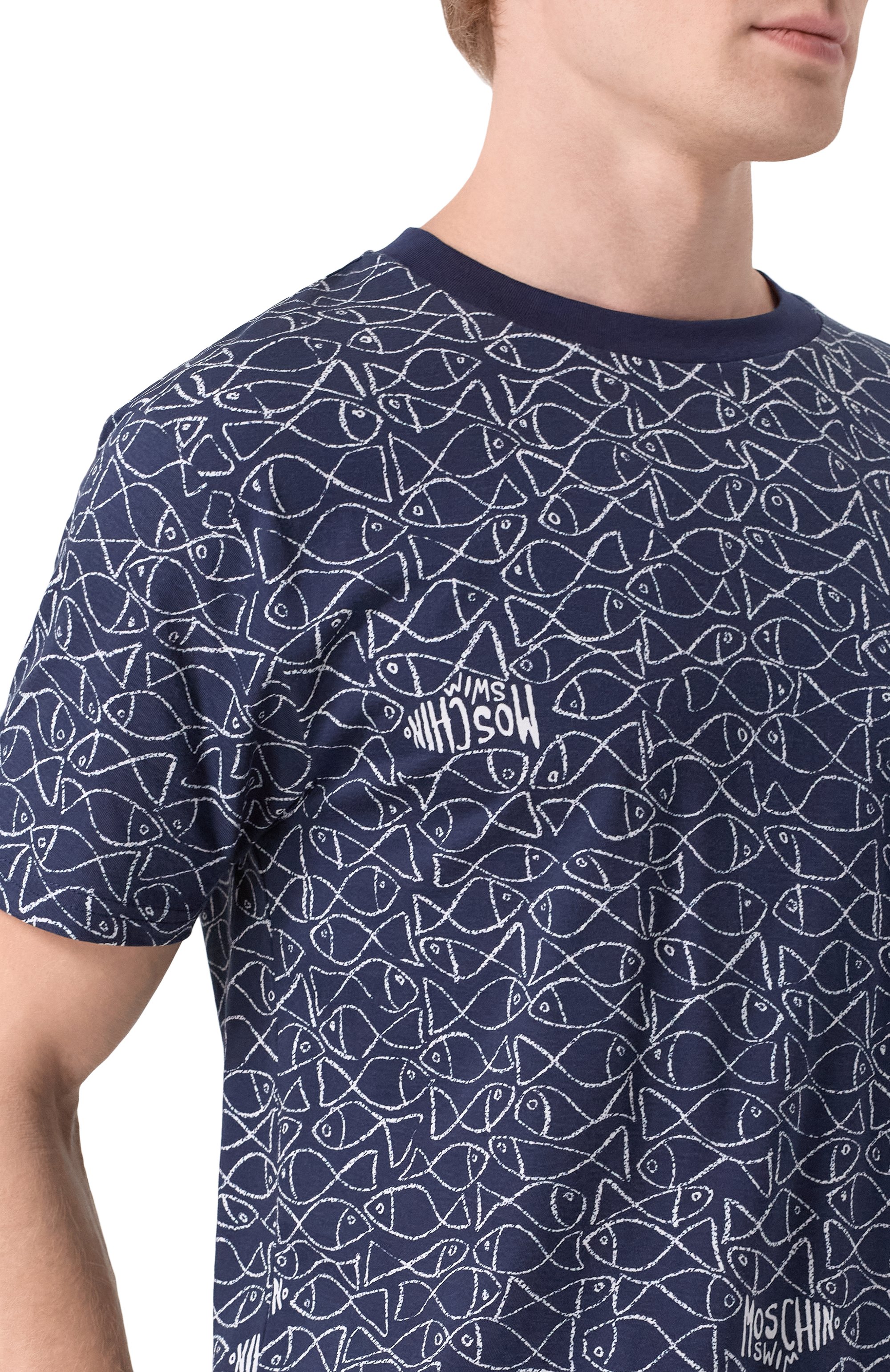 Хлопковая футболка MOSCHINO, арт. A0703/9311, фото 5