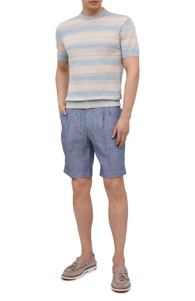 Хлопковый джемпер ZEGNA голубого цвета по цене 36200 руб., арт. VWR10/ZZ112, фото 2 Хлопковый джемпер ZEGNA, арт. VWR10/ZZ112, фото 2