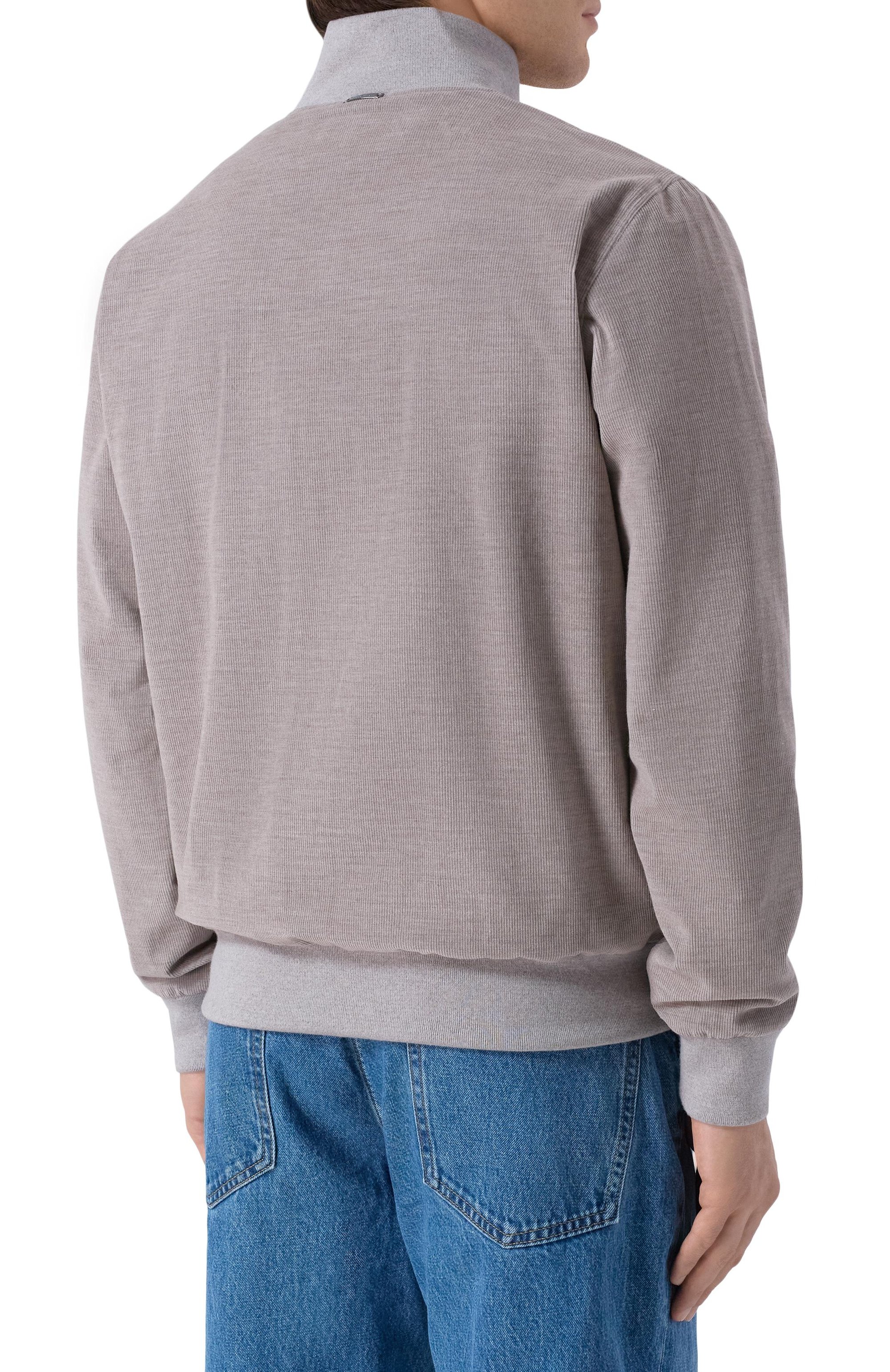 Вельветовая толстовка CAPOBIANCO бежевого цвета по цене 110000 руб., арт. 19M451.MR00./58, фото 4 Вельветовая толстовка CAPOBIANCO, арт. 19M451.MR00./58, фото 4