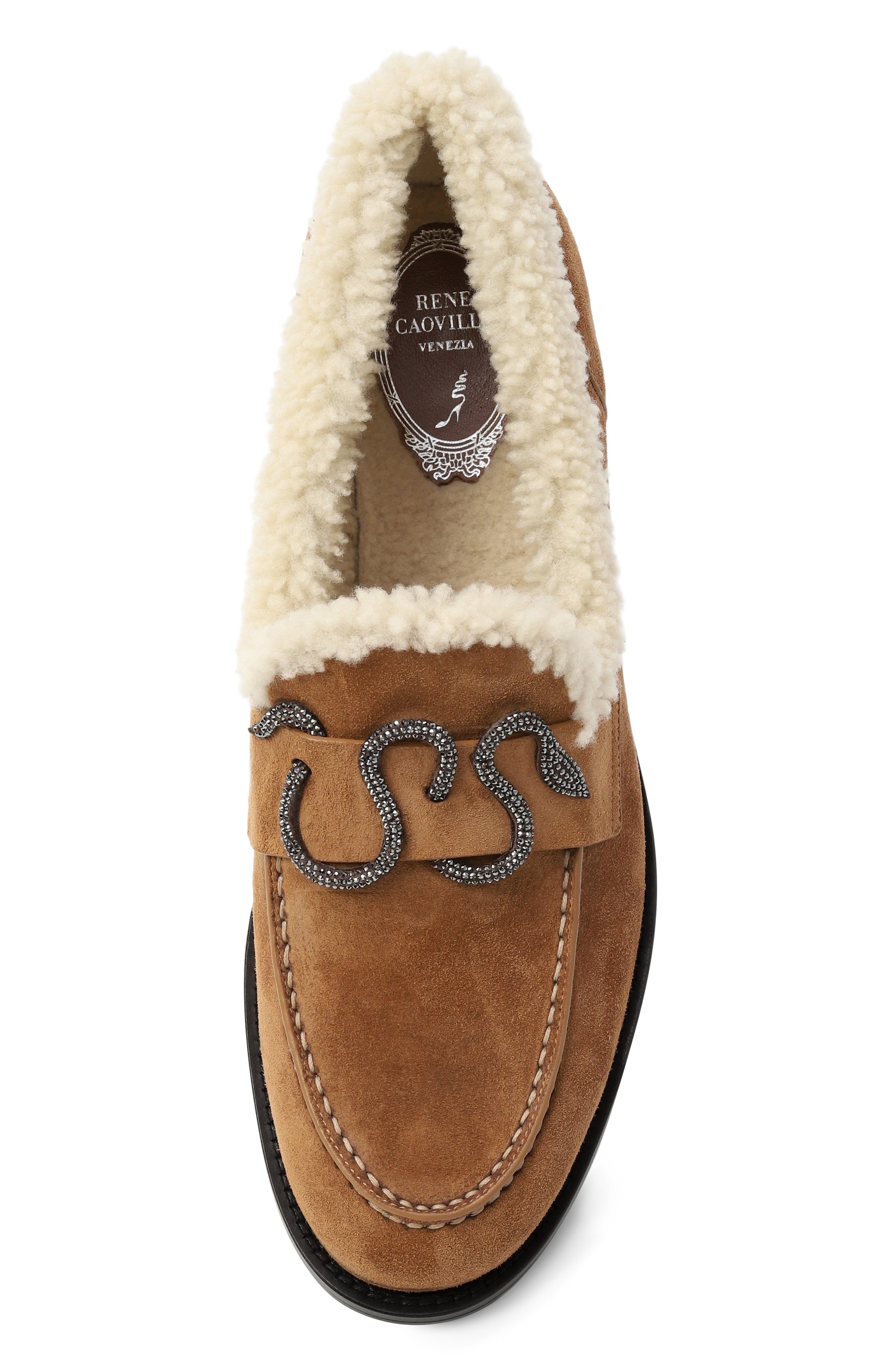 Замшевые лоферы morgana RENE CAOVILLA, арт. C12635-020/CR01, фото 6