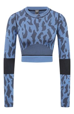 Женский топ ADIDAS BY STELLA MCCARTNEY голубого цвета, арт. GL7582 | Фото 1 (Женское Кросс-КТ: Топ-спорт; Рукава: Длинные; Материал внешний: Синтетический материал; Региональные ограничения белый список (Axapta Mercury): RU; Материал сплава: Проставлено; Стили: Спорт-шик; Драгоценные камни: Проставлено; Длина (для топов): Укороченные; Кросс-КТ: с рукавом)