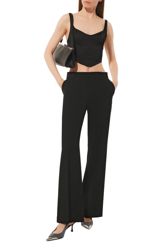 Топ-бюстье из вискозы Ermanno Firenze Чёрный, фото 2