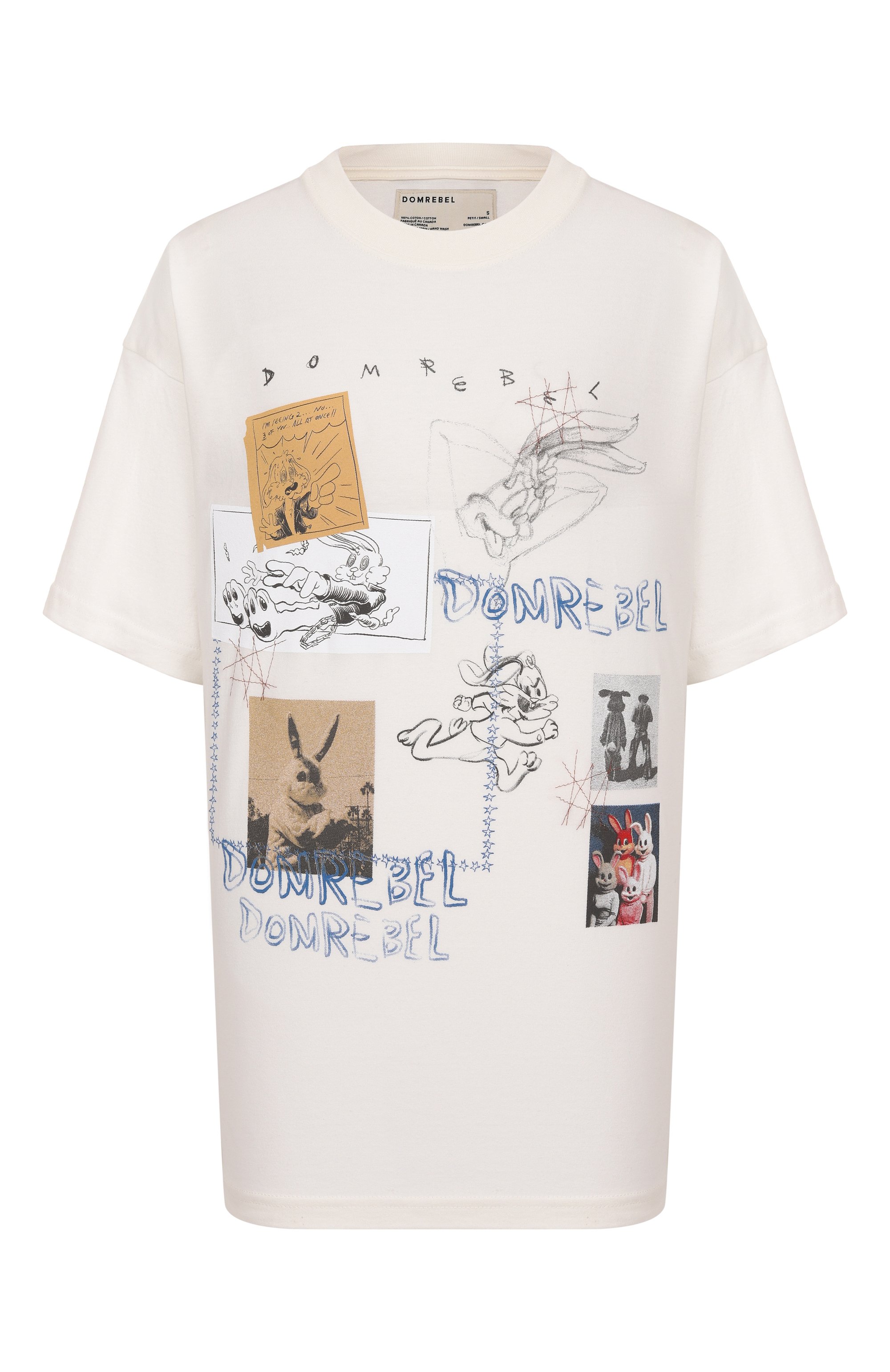 Хлопковая футболка DOMREBEL, арт. RABBIT H0LE T-SHIRT, фото 1