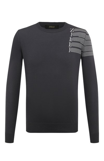 Мужской джемпер из шелка и хлопка ZILLI, арт. KRN001M0142VUSM00