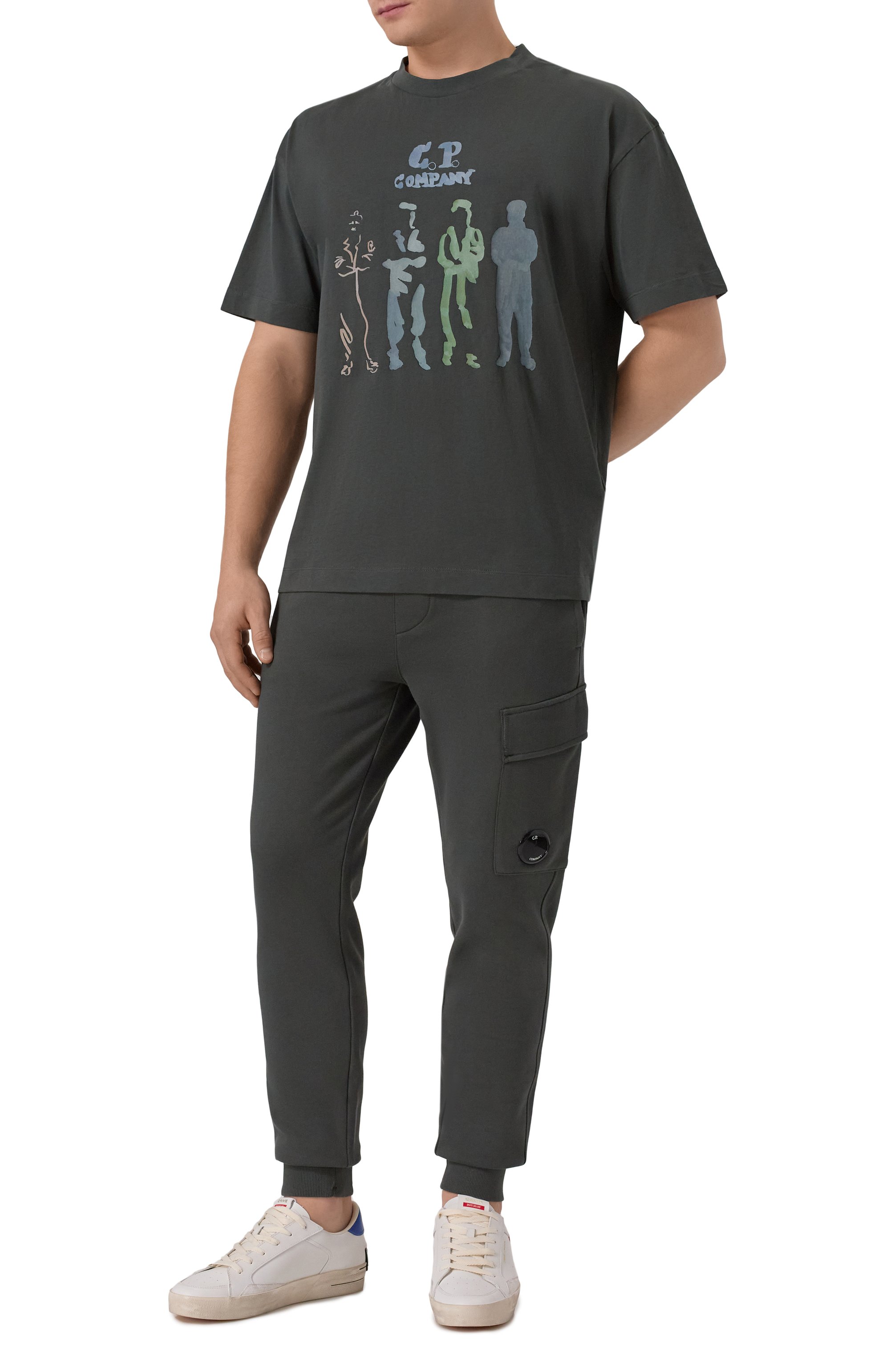 Хлопковые джоггеры C.P. COMPANY, арт. 19CMSP717A005086W, фото 2