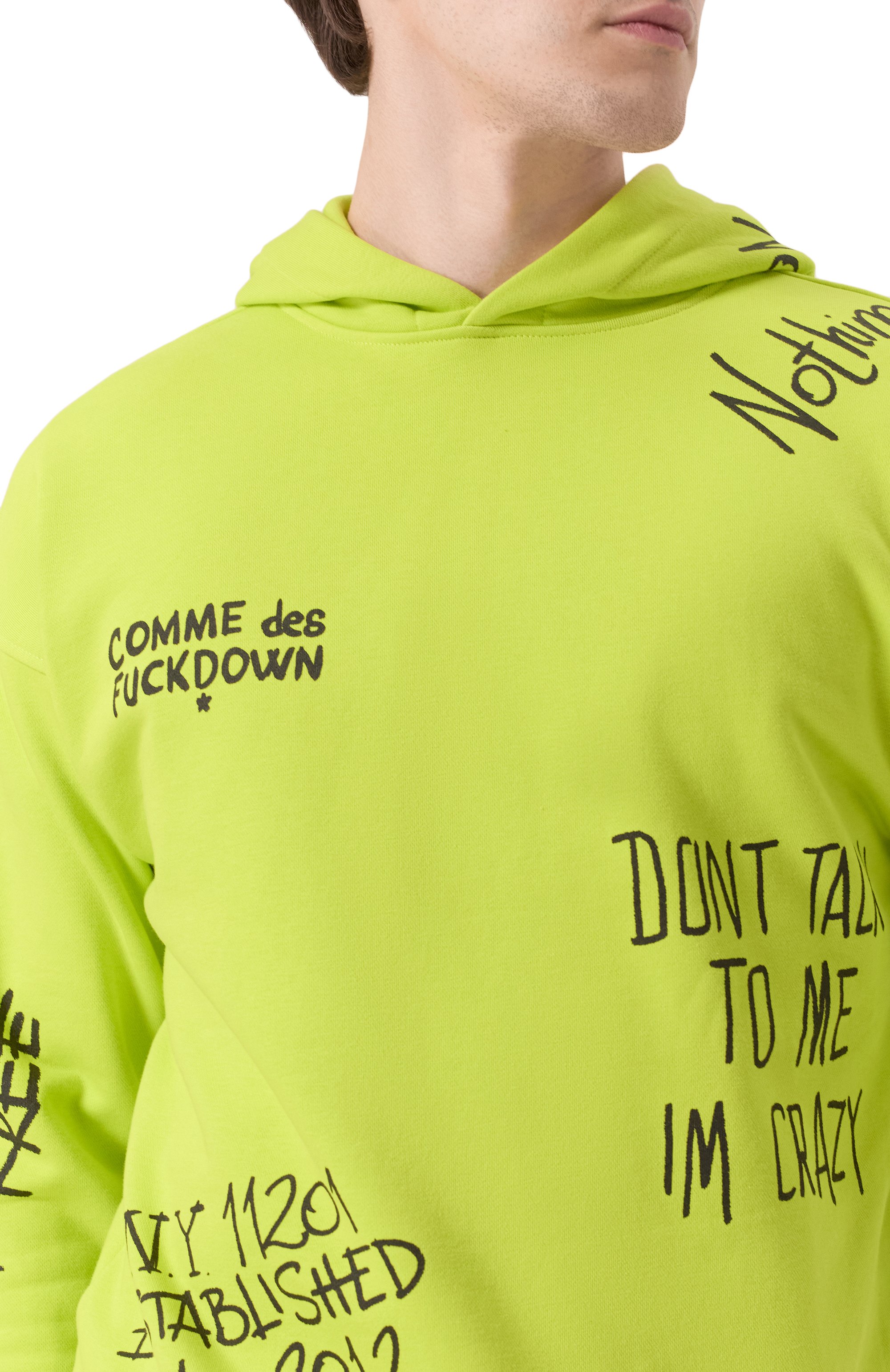 Хлопковое худи COMME DES FUCKDOWN, арт. CFABM01550, фото 5