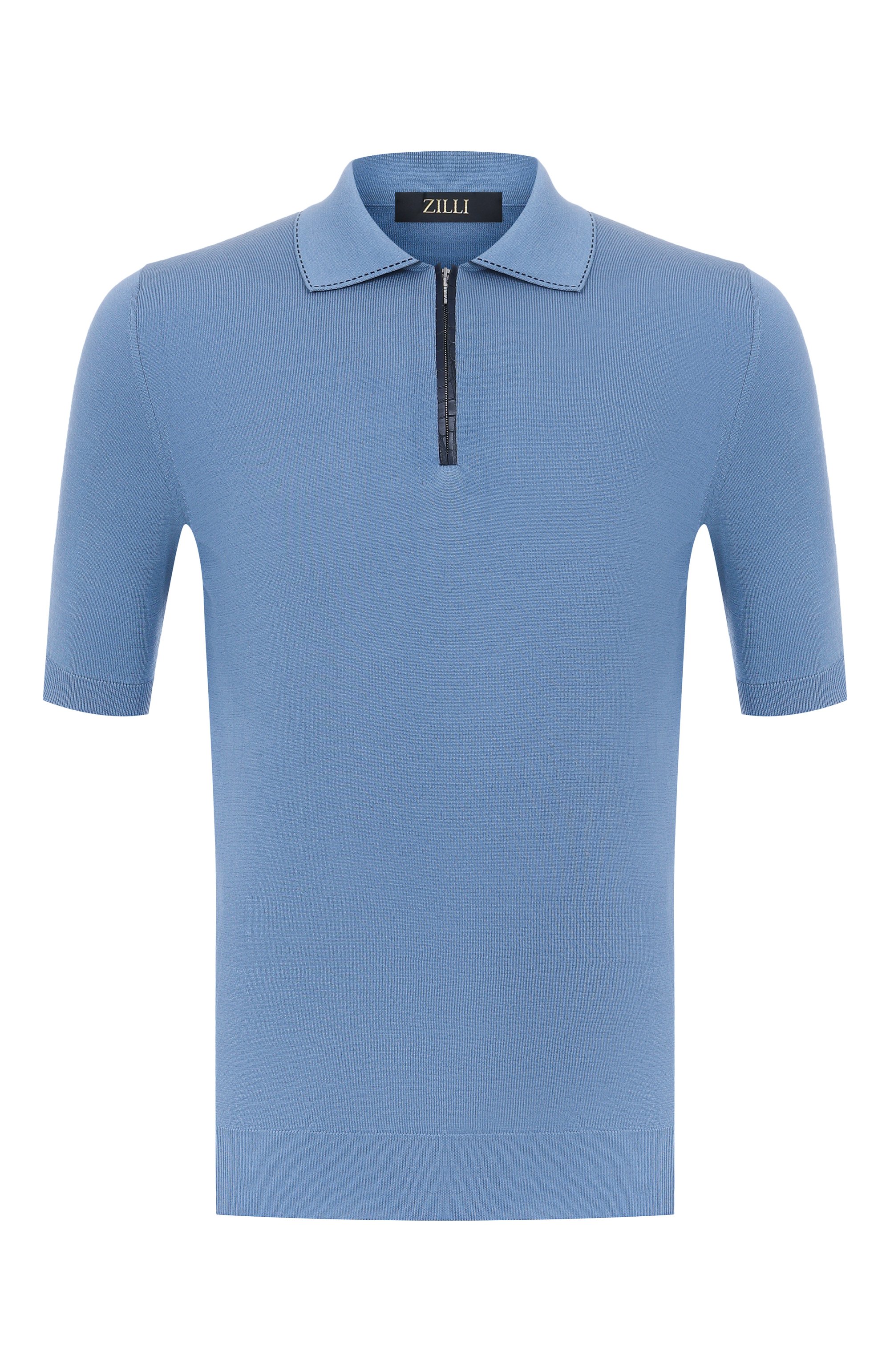 Поло из хлопка и шелка ZILLI, арт. KZP002M0143VRIS00, фото 1