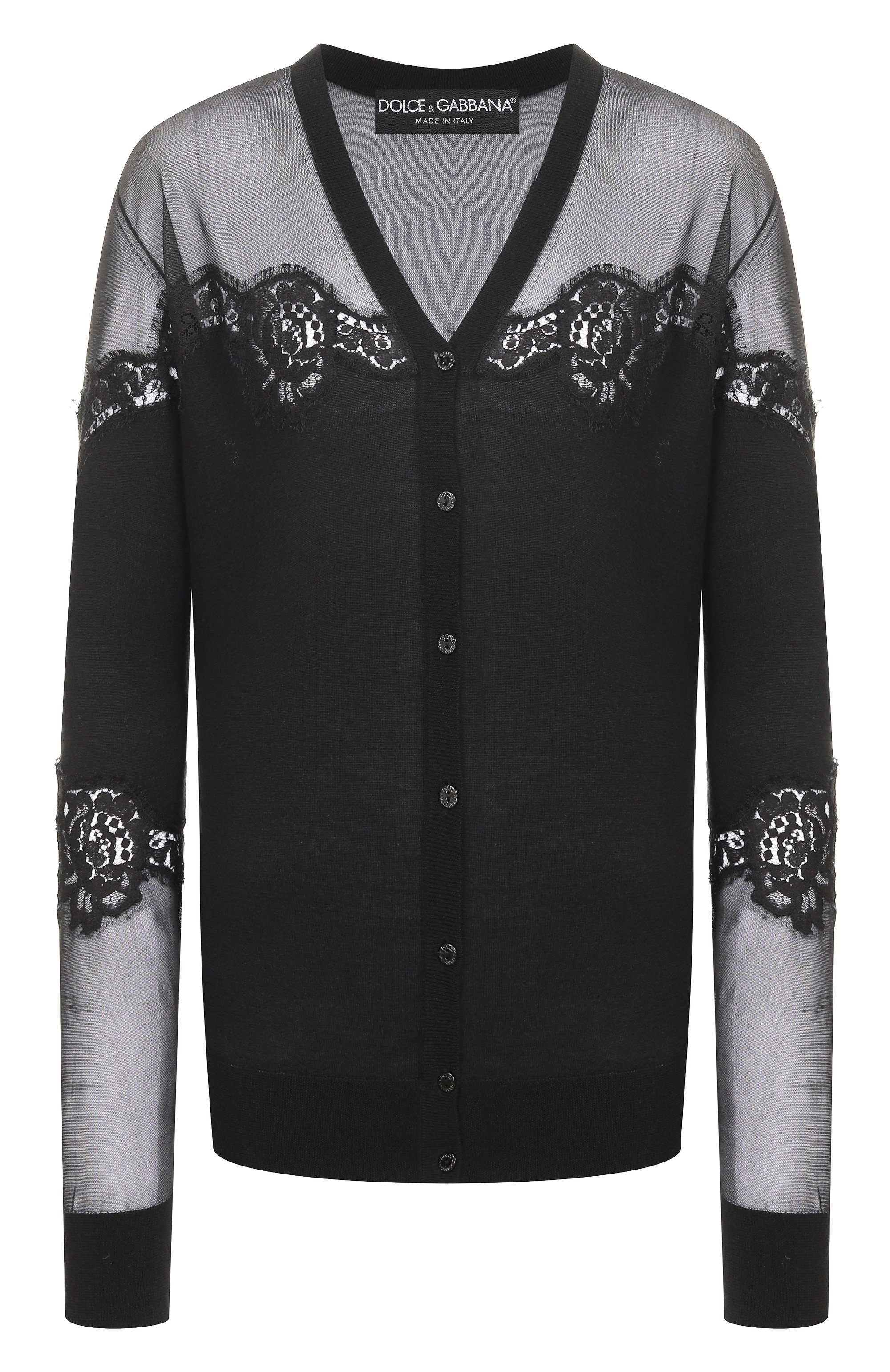 Кардиган из кашемира и ш�елка DOLCE & GABBANA, арт. FXF99T/JCMY0, фото 1