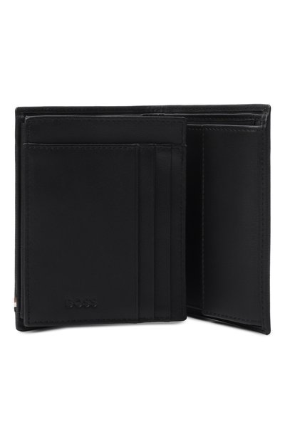 Кожаное портмоне BOSS черного цвета по цене 18050 руб., арт. HBPU00066M, фото 3 Кожаное портмоне BOSS, арт. HBPU00066M, фото 3