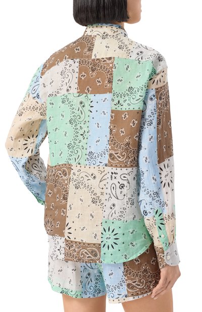 Льняная рубашка MC2 SAINT BARTH, арт. STBW MEREDITH/06149H, фото 4