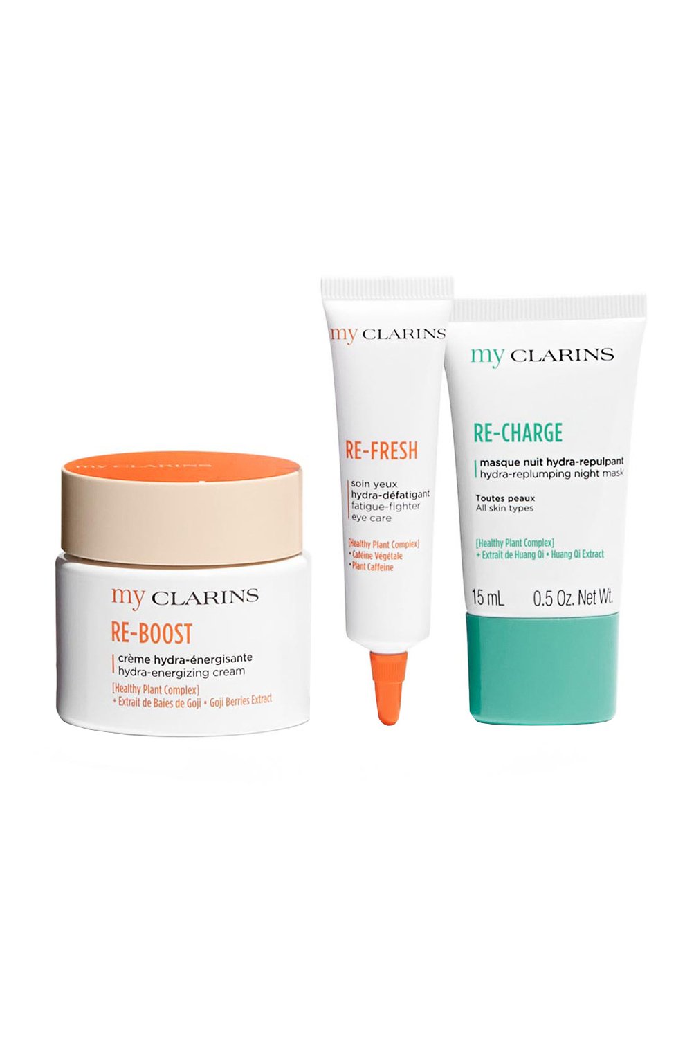 Набор в косметичке my clarins collection (50+2x15+5ml) CLARINS бесцветного цвета по цене 4950 руб., арт. 80112634, фото 2 Набор в косметичке my clarins collection (50+2x15+5ml) CLARINS, арт. 80112634, фото 2
