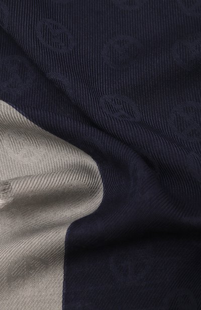 Шарф из шерсти и шелка GIORGIO ARMANI синего цвета по цене 52750 руб., арт. 745206/4R134, фото 3 Шарф из шерсти и шелка GIORGIO ARMANI, арт. 745206/4R134, фото 3