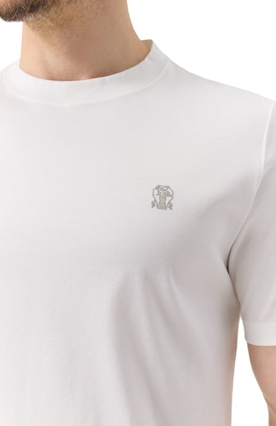 Хлопковая футболка BRUNELLO CUCINELLI, арт. M0B137444G, фото 5