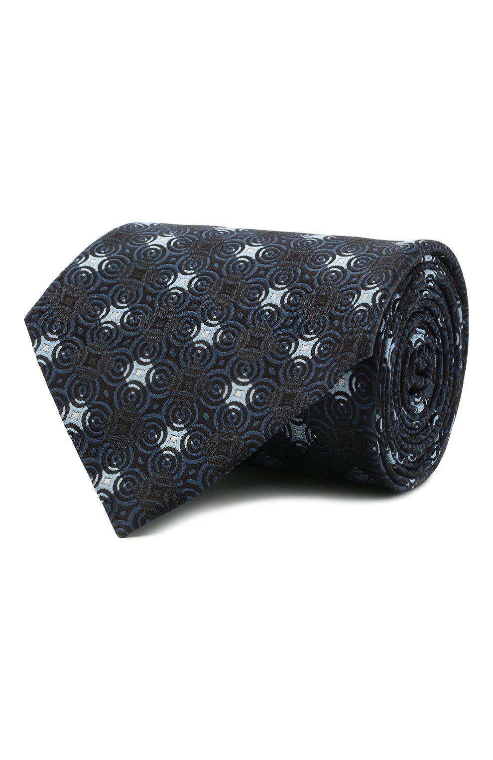 Шелковый галстук ZEGNA темно-синего цвета по цене 21400 руб., арт. Z9D80/1XW, фото 1 Шелковый галстук ZEGNA, арт. Z9D80/1XW, фото 1