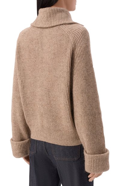 Кардиган из кашемира и шерсти BRUNELLO CUCINELLI бежевого цвета по цене 462000 руб., арт. MTX755606P, фото 4 Кардиган из кашемира и шерсти BRUNELLO CUCINELLI, арт. MTX755606P, фото 4