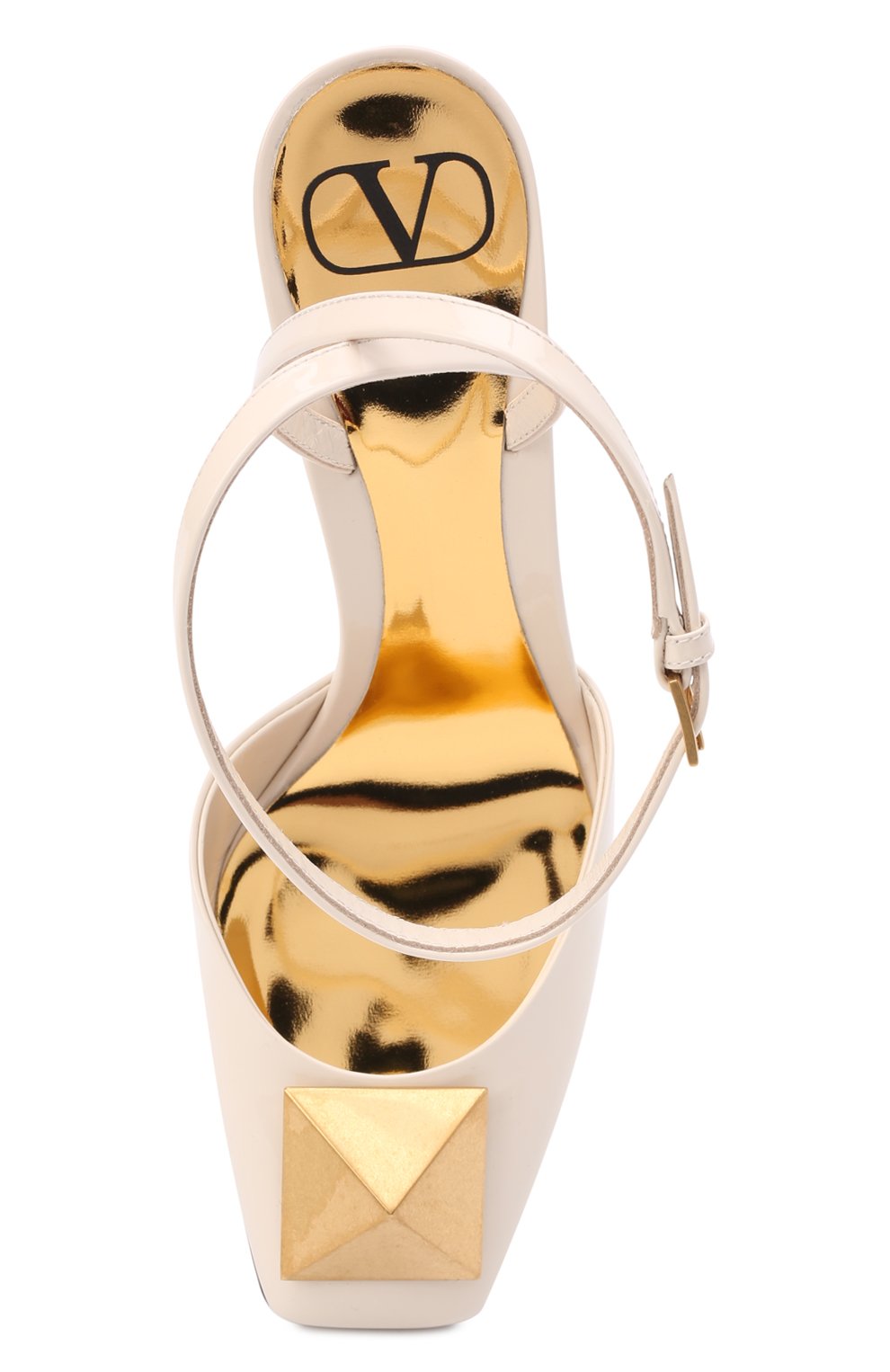 Кожаные туфли one stud VALENTINO кремового цвета по цене 94600 руб., арт. XW2S0DT4/LAF, фото 6 Кожаные туфли one stud VALENTINO, арт. XW2S0DT4/LAF, фото 6