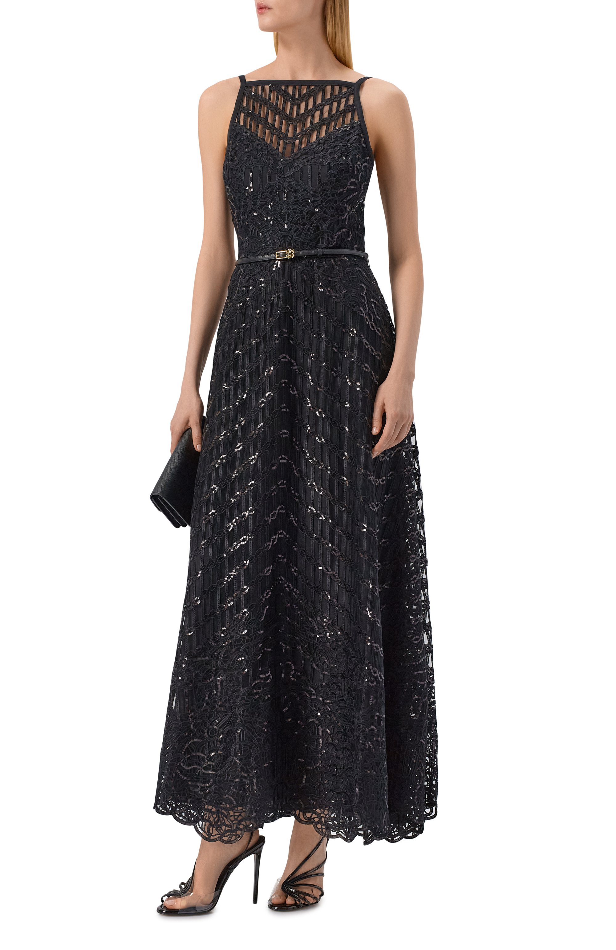Платье ELIE SAAB черного цвета по цене 899500 руб., арт. D1177NS26/YA063, фото 2 Платье ELIE SAAB, арт. D1177NS26/YA063, фото 2