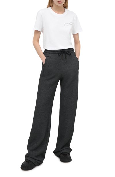 Хлопковая футболка OFF-WHITE белого цвета по цене 18750 руб., арт. 0WAA049E20JER0030110, фото 2 Хлопковая футболка OFF-WHITE, арт. 0WAA049E20JER0030110, фото 2