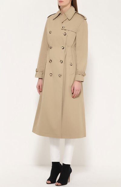 Двубортный удлиненный тренч с защипами и пого нами VALENTINO, арт. MB3CA1F0/2PQ, фото 3