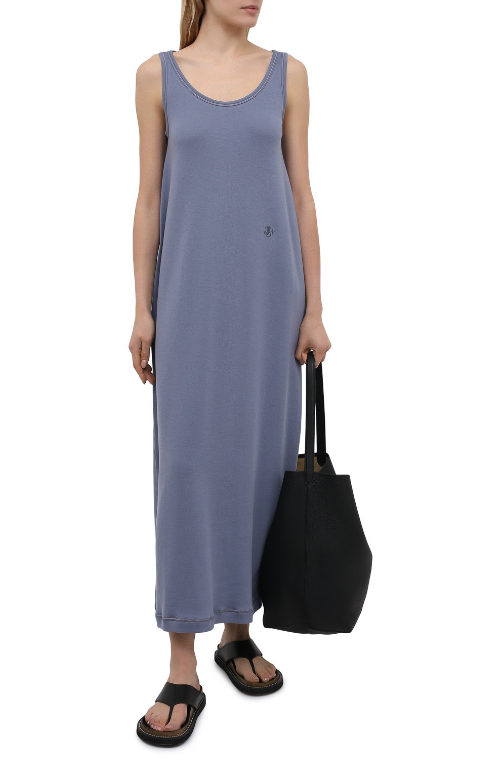 Хлопковое платье JIL SANDER, арт. JPPS717501-WS248108, фото 2