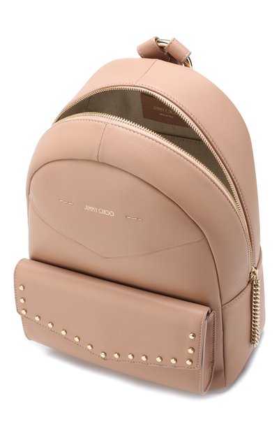 Рюкзак cassie JIMMY CHOO розового цвета по цене 121500 руб., арт. CASSIE/UPS, фото 4 Рюкзак cassie JIMMY CHOO, арт. CASSIE/UPS, фото 4