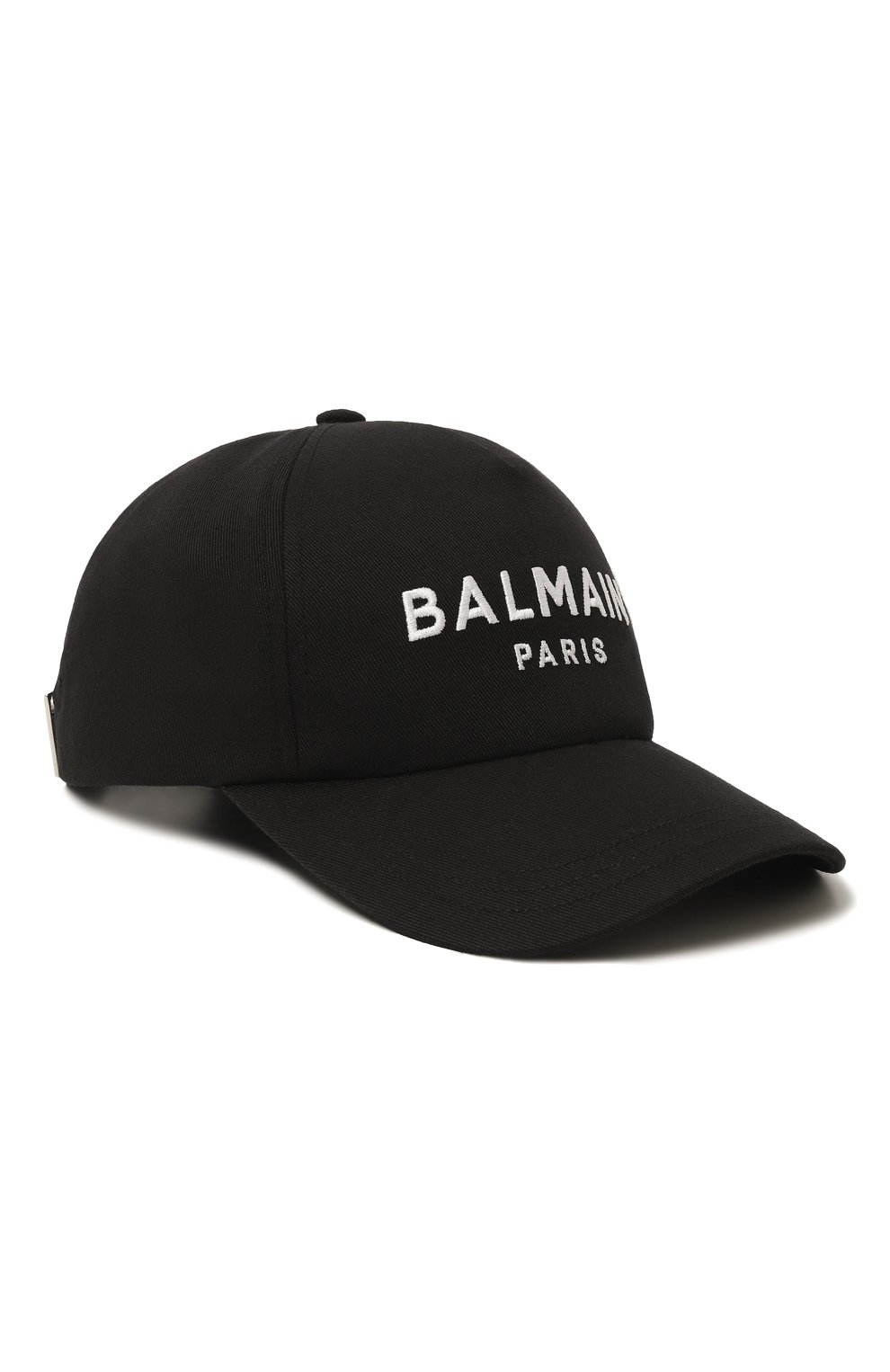 Хлопковая бейсболка BALMAIN черного цвета по цене 34150 руб., арт. BH0XA015/CB24, фото 1 Хлопковая бейсболка BALMAIN, арт. BH0XA015/CB24, фото 1