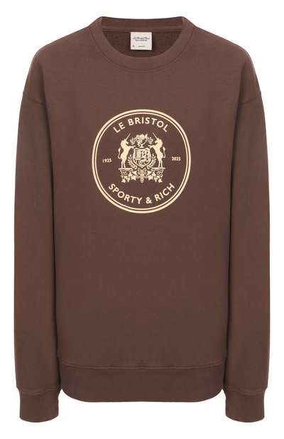Хлопковый свитшот sporty & rich x le bristol paris SPORTY AND RICH, арт. ST071517618BR03, фото 1