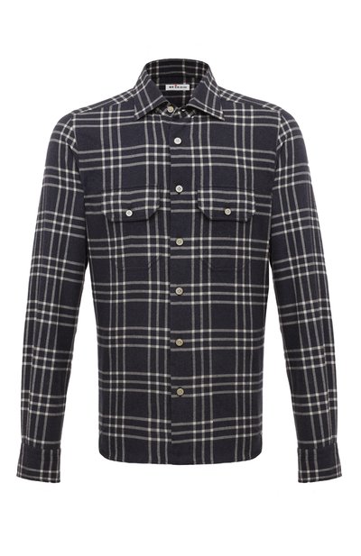 Мужская хлопковая рубашка KITON, арт. UCWMH0864902
