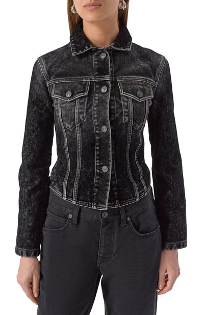 Джинсовая куртка BALENCIAGA черного цвета по цене 369500 руб., арт. 831697/TSW65, фото 3 Джинсовая куртка BALENCIAGA, арт. 831697/TSW65, фото 3