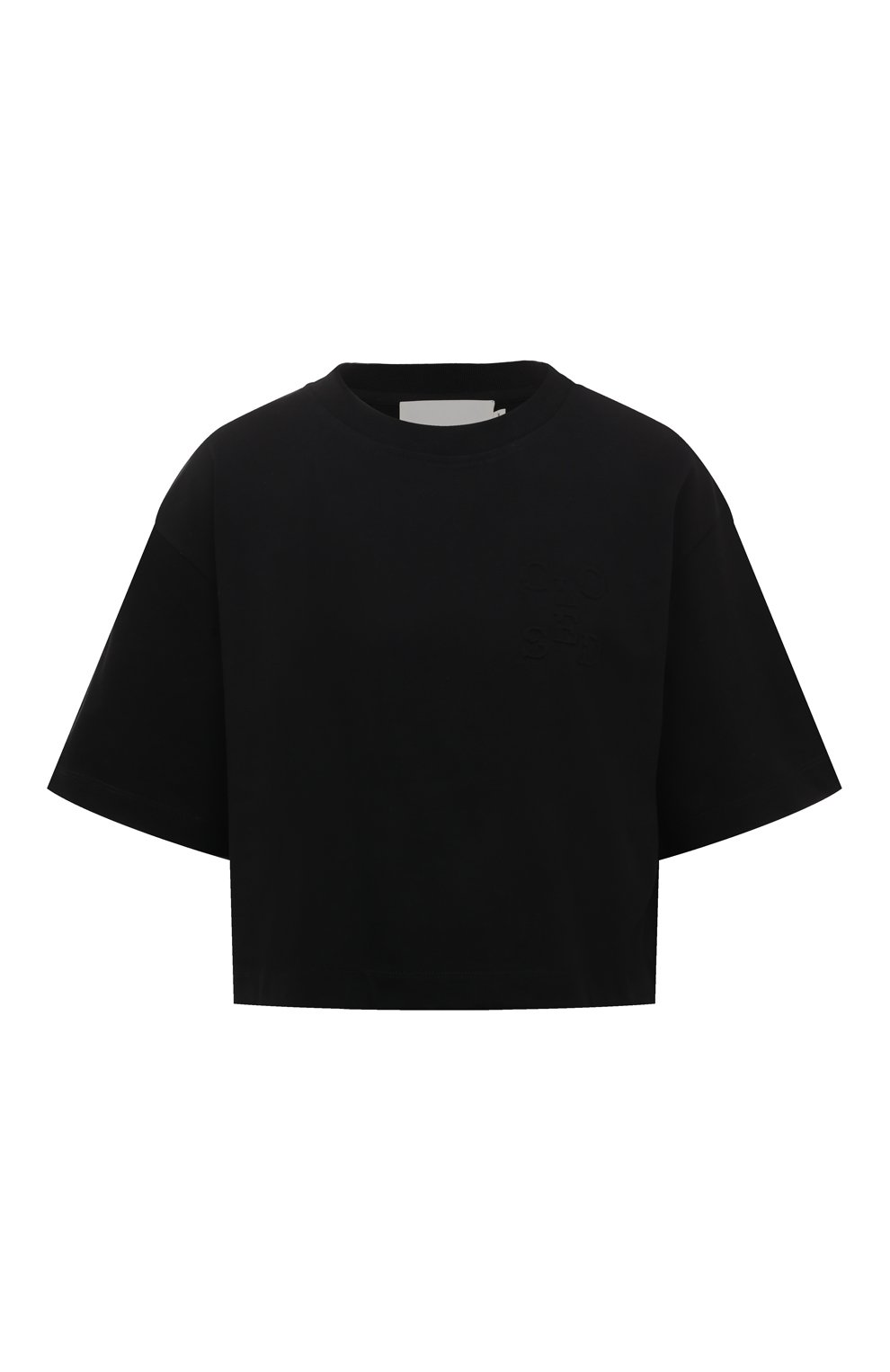 Хлопковая футболка CLOSED черного цвета по цене 12150 руб., арт. C95228-45F-EB, фото 1 Хлопковая футболка CLOSED, арт. C95228-45F-EB, фото 1