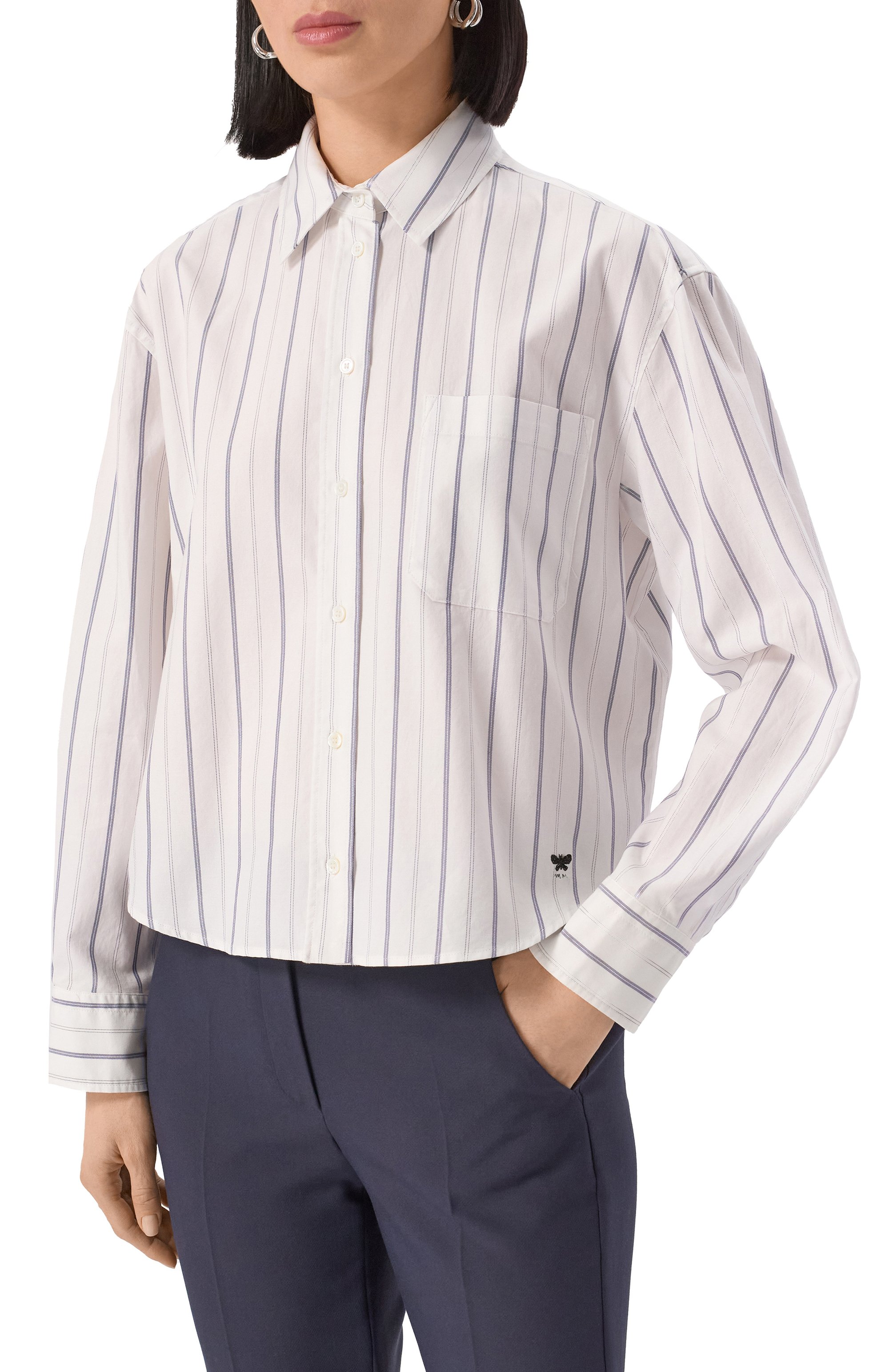 Хлопковая рубашка WEEKEND MAX MARA, арт. RUBIERA, фото 3