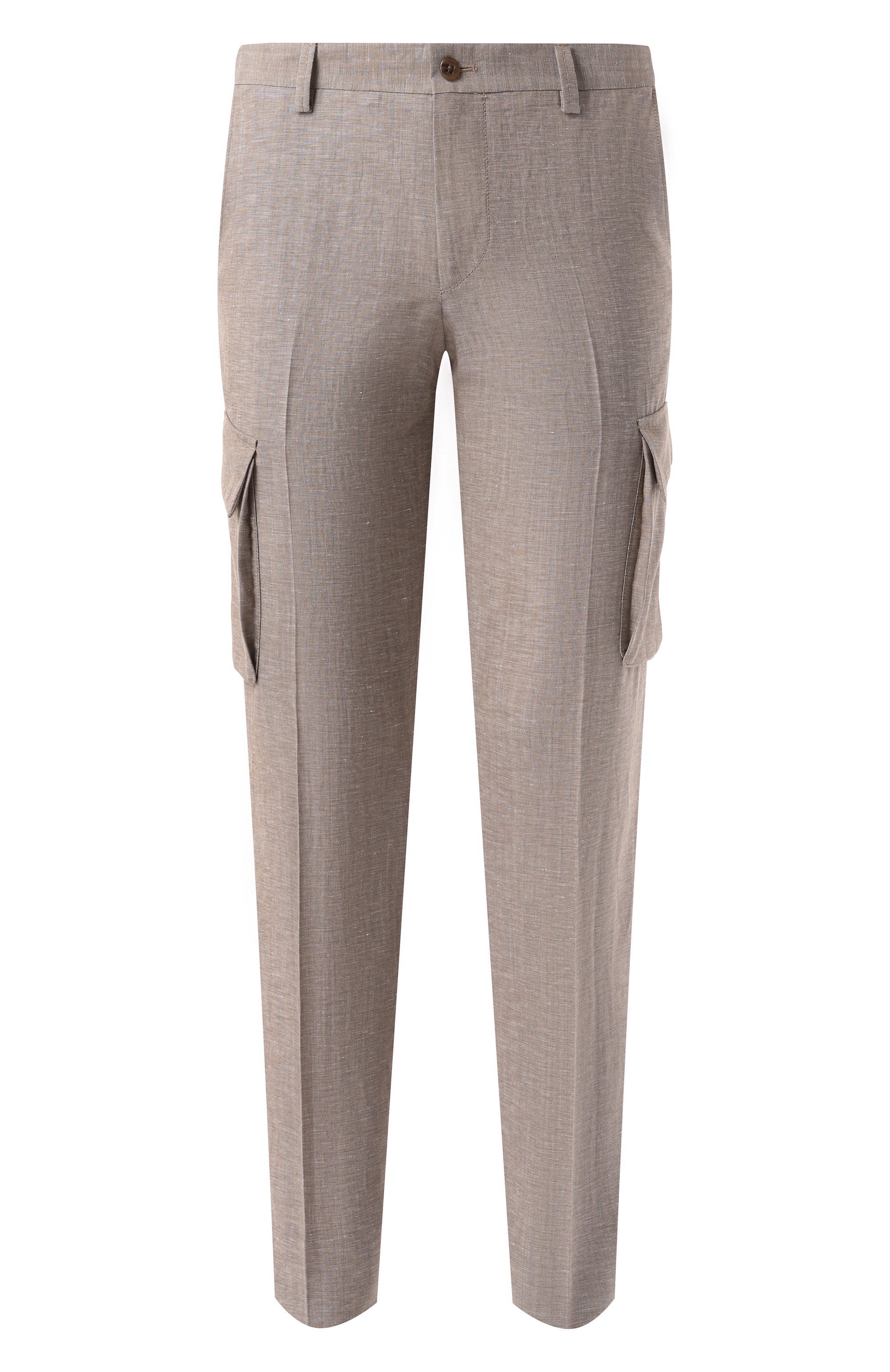 Брюки-карго из шерсти и льна CORNELIANI, арт. 254L02-2514164, фото 1