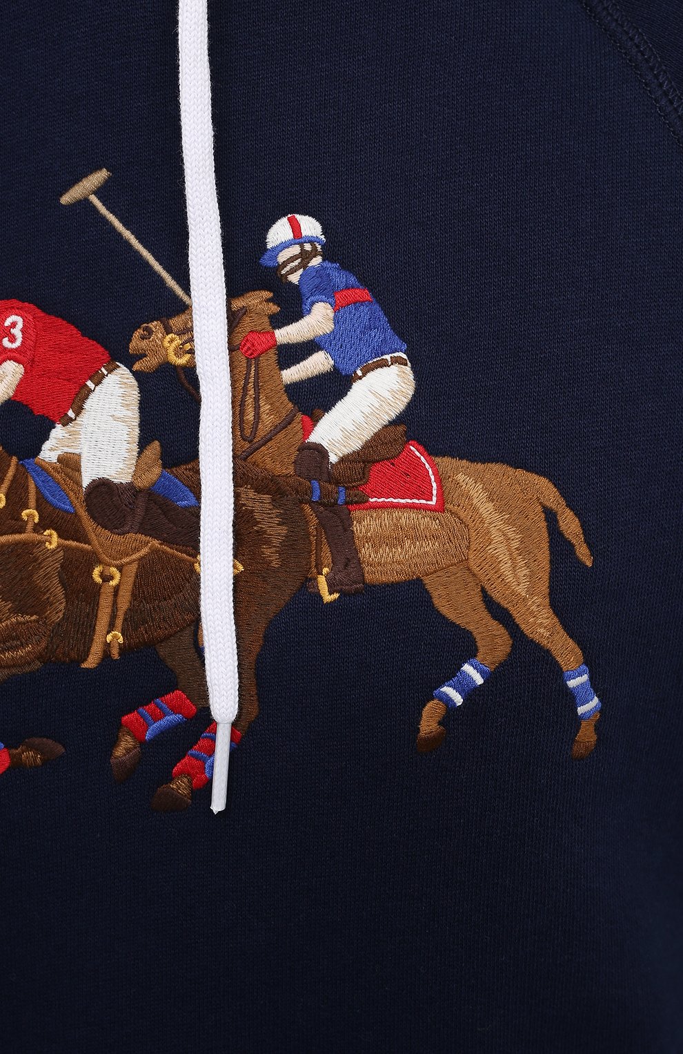 Хлопковое худи POLO RALPH LAUREN темно-синего цвета по цене 18800 руб., арт. 211792456, фото 5 Хлопковое худи POLO RALPH LAUREN, арт. 211792456, фото 5