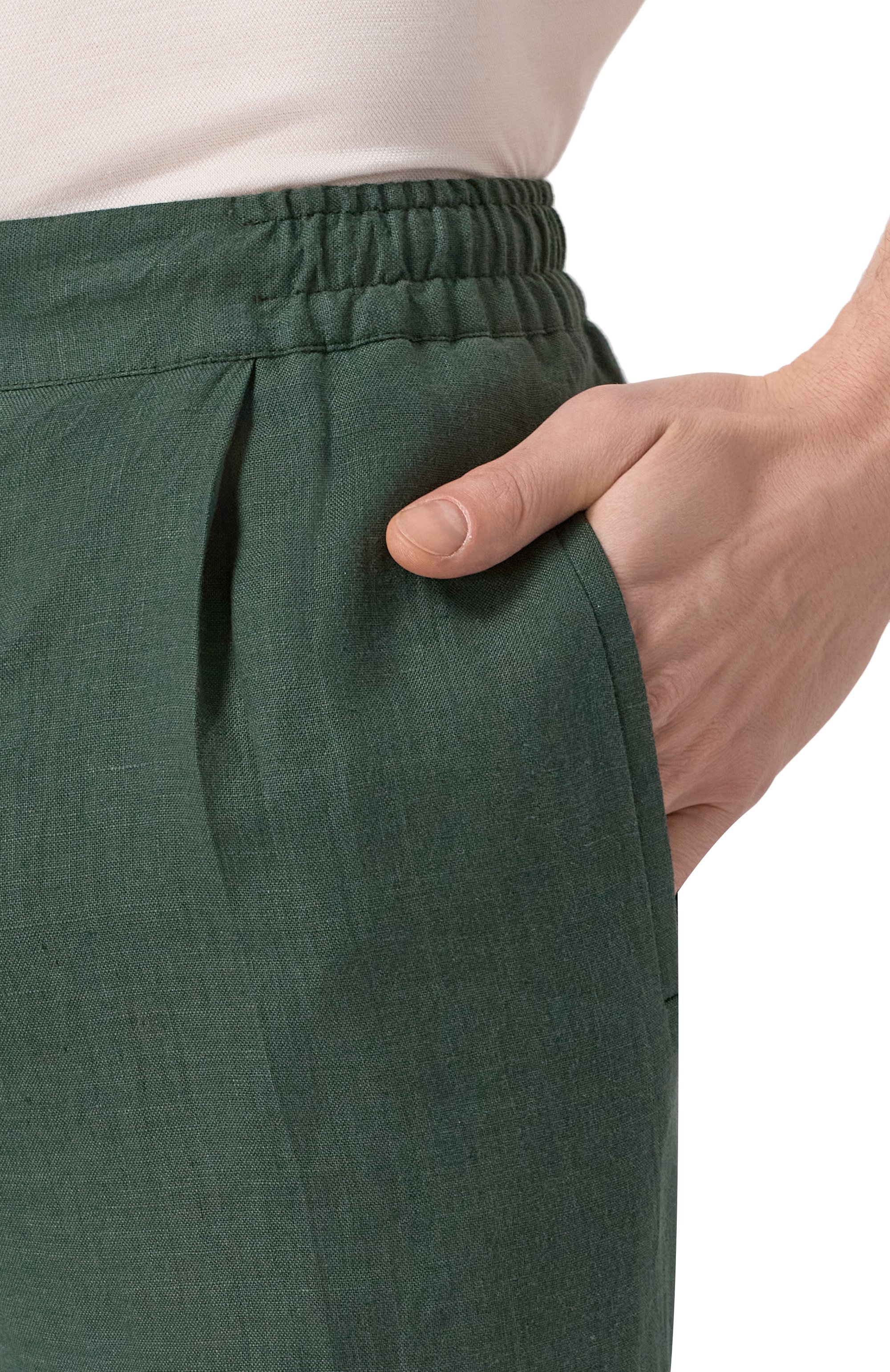 Льняные брюки KITON, арт. UPN01H0928611, фото 5