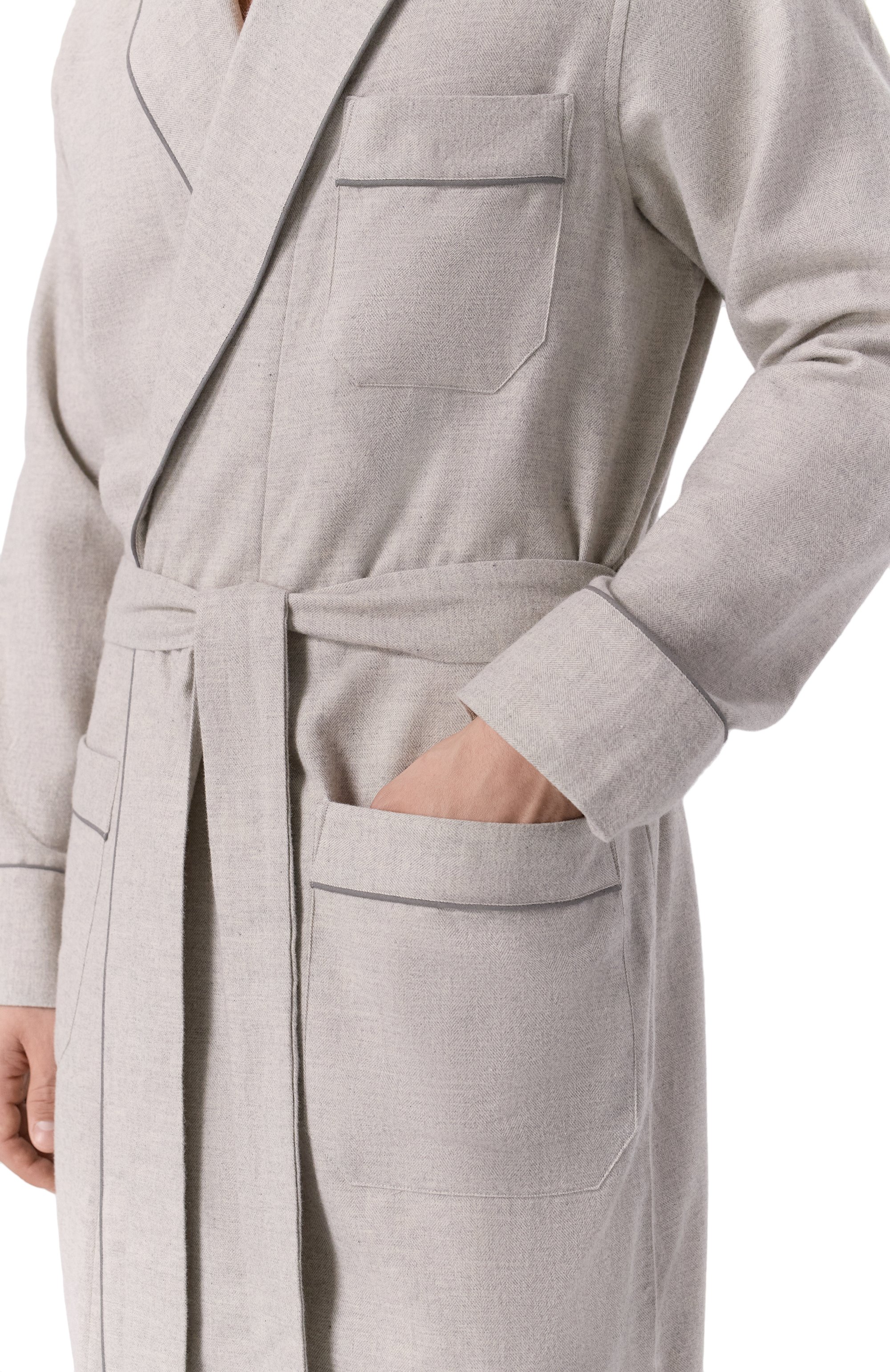 Хлопковый халат ROBERTO RICETTI, арт. VESTAGLIA R0BE LUNGA/LX35603, фото 4