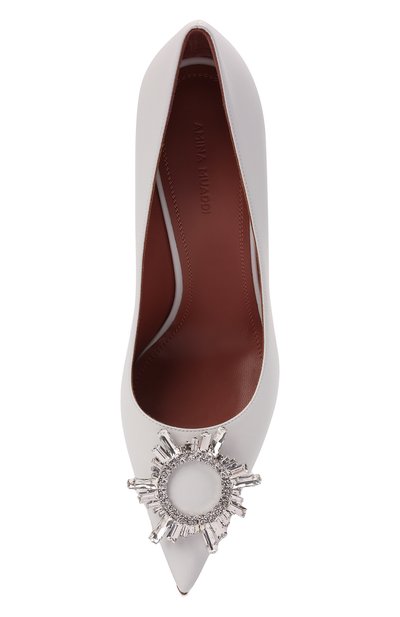 Кожаные туфли begum AMINA MUADDI, арт. BEGUM PUMP/NAPPA/WHITE, фото 5