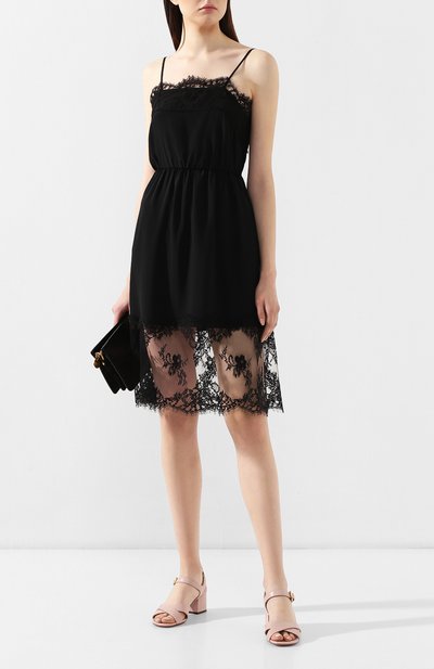 Платье с кружевной отделкой MSGM,  арт. 2642MDA262 195302, фото 2
