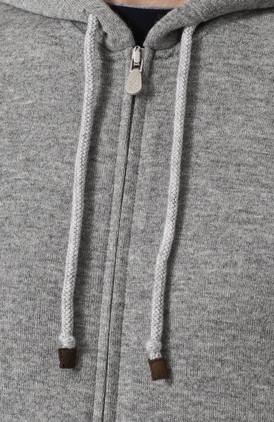 Толстовка из кашемира и хлопка BRUNELLO CUCINELLI, арт. MTU019069G, фото 5
