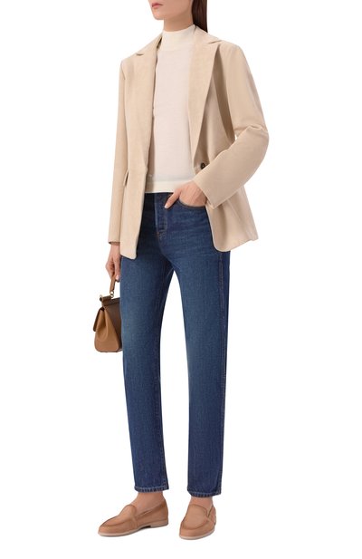 Лоферы из нубука SANTONI темно-бежевого цвета по цене 93150 руб., арт. WULG72051GC2SPRX, фото 3 Лоферы из нубука SANTONI, арт. WULG72051GC2SPRX, фото 3