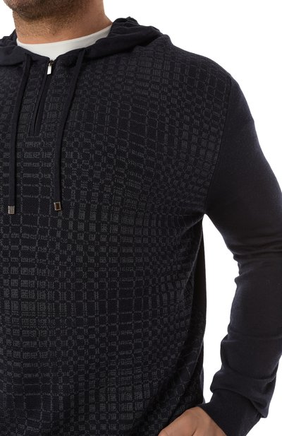 Худи из шерсти и шелка ZILLI, арт. KH0001M0230VRAD00/62, фото 5