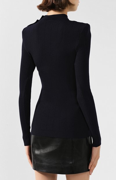 Шерстяной пуловер с декоративными пуговицами BALMAIN, арт. 146745/K014, фото 4