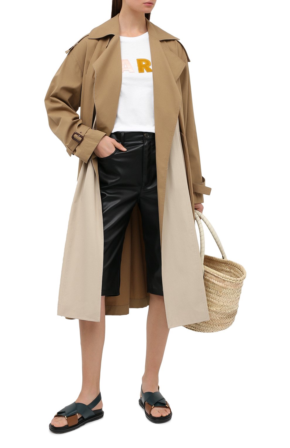 Кожаные сандалии MARNI, арт. FBMS005201/P3614, фото 2