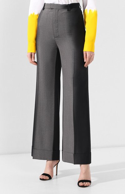 Шерстяные брюки MAISON MARGIELA серого цвета по цене 89950 руб., арт. S51KA0435/S49643, фото 3 Шерстяные брюки MAISON MARGIELA, арт. S51KA0435/S49643, фото 3