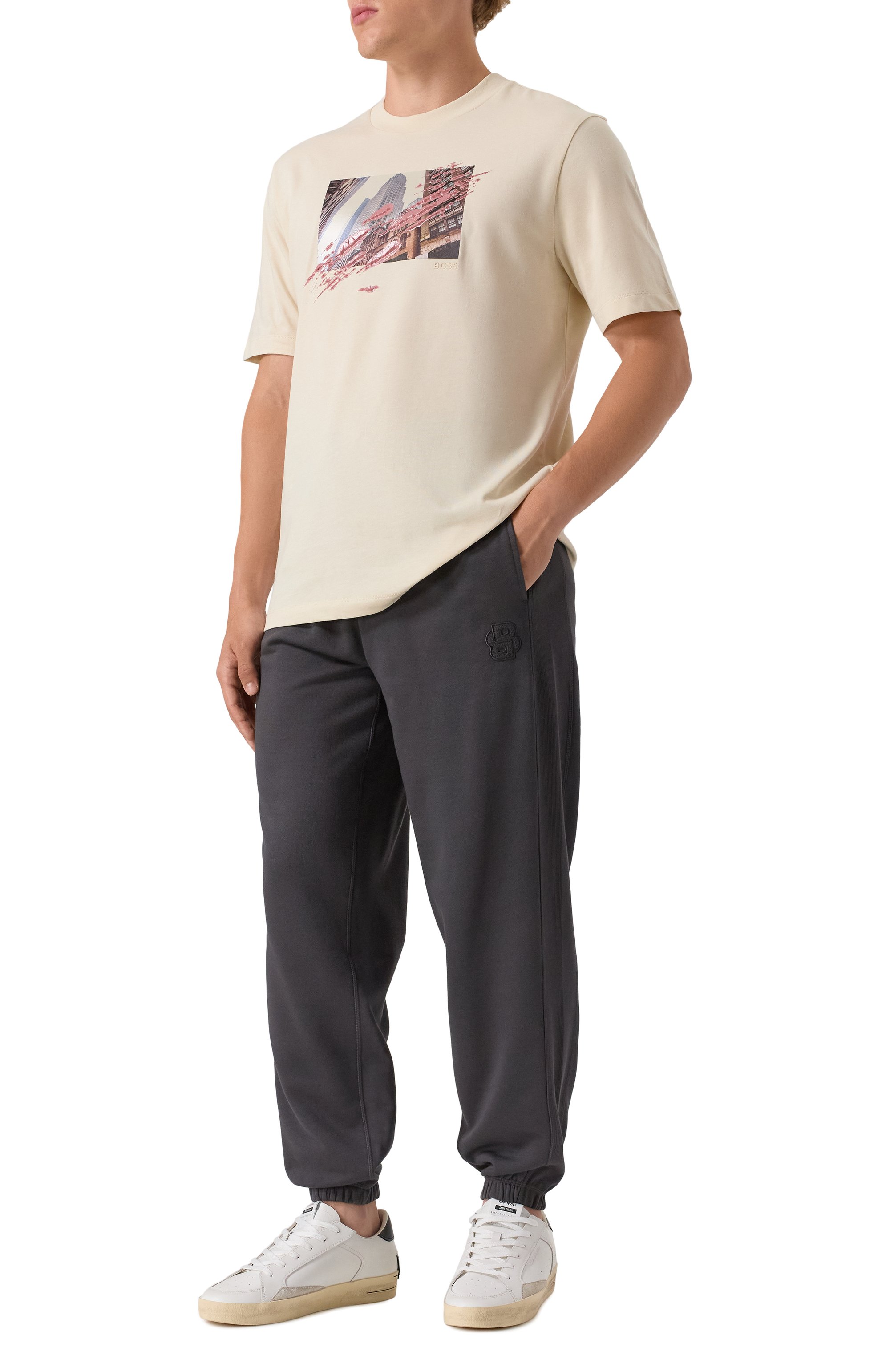 Хлопковые джоггеры BOSS, арт. 50545528, фото 2