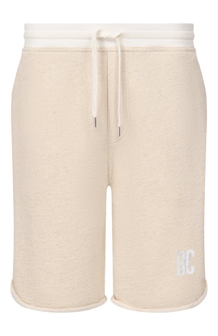 Мужские шорты из хлопка и льна BRUNELLO CUCINELLI, арт. MR8313375G
